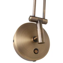 LED Wandspot in Bronze mit Stecker dimmbar beweglich