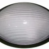 Maritime Außenlampe Schwarz Weiß IP44 B:22cm Bullauge