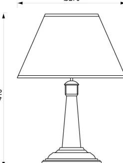 Maritime Tischlampe Messing H:41cm Antik MIREA