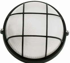 Maritime Wandleuchte außen IP44 rund Ø25cm Aluminium