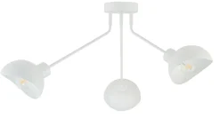 Mehrflammige Deckenleuchte Metall Weiß E27 110 cm lang