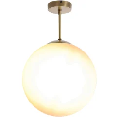 Messing Deckenleuchte Glas Kugel Schirm Premium MUSA