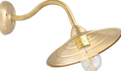 Messing Wandleuchte E27 Ø26cm Wohnzimmer Treppe