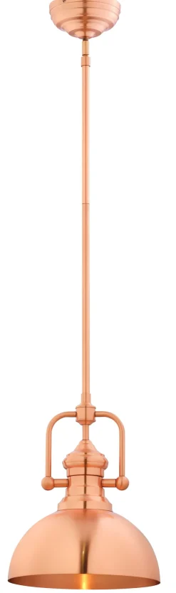 Metall Hängelampe in Kupfer Ø15cm E27 Industrial