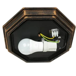 MILANO Deckenleuchte E27 Kupfer Antik IP44 Ø27cm