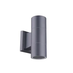 Moderne Wandleuchte Up Down Anthrazit GU10 IP44 außen