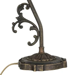 Nachttischlampe Weiß Messing