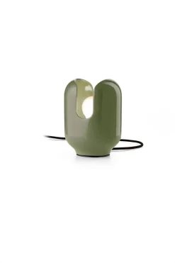 Nachttischleuchte Keramik E27 B: 14,5 cm 20 cm Grün