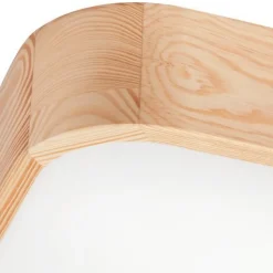 Natürliche Deckenlampe Pinie Glas B:45 cm E27 4-flmg