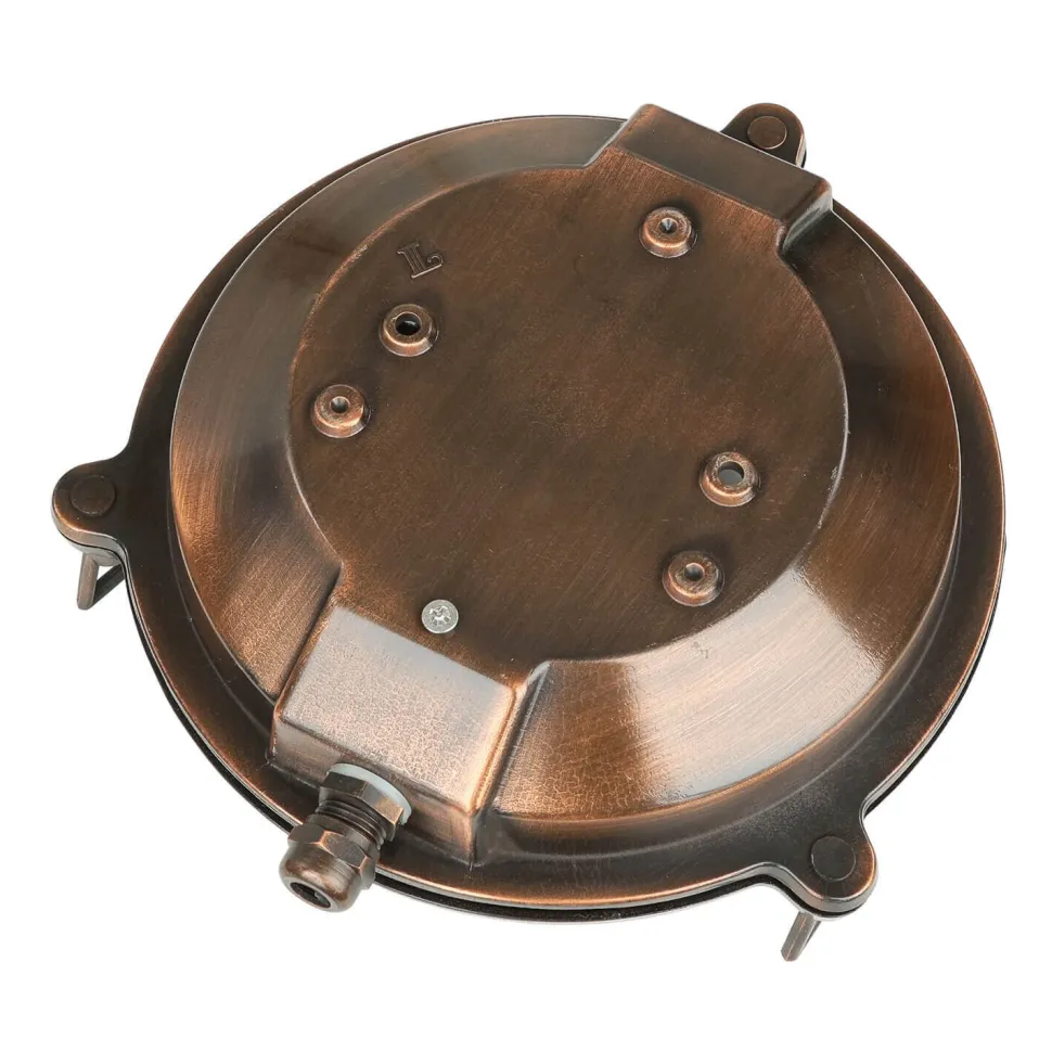 Outdoor Wandleuchte Messing Maritim Ø 21 cm E27 IP64