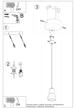 Pendelleuchte Beton Holz Ø 12 cm Skandinavisch E27