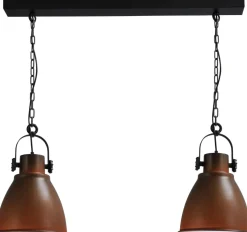 Pendelleuchte Braun Weiß Handarbeit schwenkbar