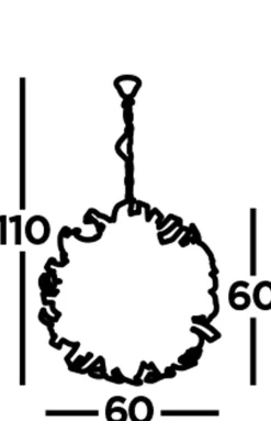 Pendelleuchte Chrom D: 60 cm Metall 6x G9 dekorativ
