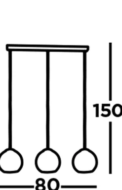 Pendelleuchte 3-flammig in Messing Antik Bernstein E27