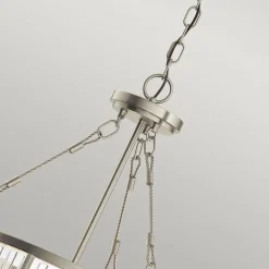 Pendelleuchte Glas Metall rund Ø 40,6 cm 3x E27 Vintage