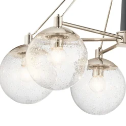 Pendelleuchte Glas Metall B: 70,3 cm Kugel Schirme LIETA