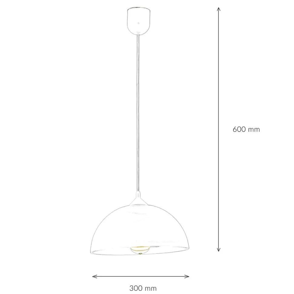 Pendelleuchte Glas Rot Weiß rund Retro Küche Esstisch