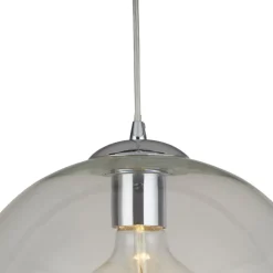 Pendelleuchte Kugel Schirm Ø 30 cm Glas E27 H: max. 1,2 m