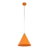 Pendelleuchte Metall Ø 25 cm H: 160 cm verstellbar Orange E27
