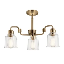 Pendelleuchte Metall Glas H: max. 148,4 cm 3-flammig