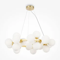 Pendelleuchte Metall Glas G9 B: 69 cm H: max. 135,4 cm