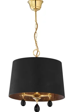 Pendelleuchte Metall in Messing Schwarz E27 MINEE