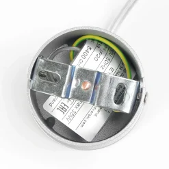 Pendelleuchte Metall Zylinder schmal Ø 5,5 cm Grau GU10