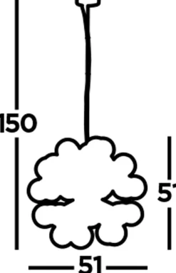 Pendelleuchte Rauchglas Ø 51 cm 27x G9 Grau Chrom CARTER