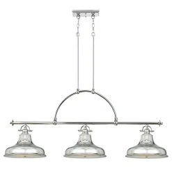 Pendelleuchte RURAL in Silber 3xE27 Esstisch Lampe