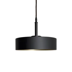 Pendelleuchte Schwarz Gold E27 Ø 30 cm Messing Eisen