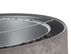 Pendelleuchte Stoffschirm Ø 50 cm Grau Beige Silber E27