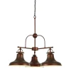 Pendelleuchte Vintage Ø 63 cm 3-flammig E27 Braun