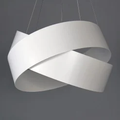 Pendelleuchte Weiß Metall Design höhenverstellbar