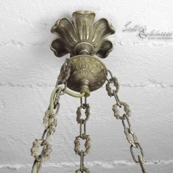 Premium Pendelleuchte Putti Bronze