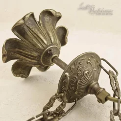 Premium Pendelleuchte Putti Bronze