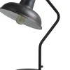 Premium Tischlampe H53cm Metall-Grau Industriestil