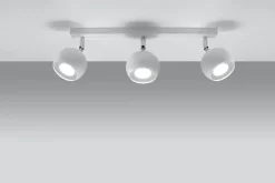 Retro Deckenstrahler Weiß 3x GU10 B:45cm Deckenlampe