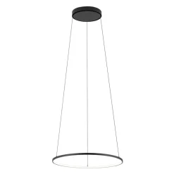 Ring Kronleuchter LED Schwarz 3000 K 560 lm Ø 45 cm Metall