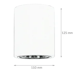 Runde Bauhaus Deckenleuchte Deckenlampe für die Küche in Weiß