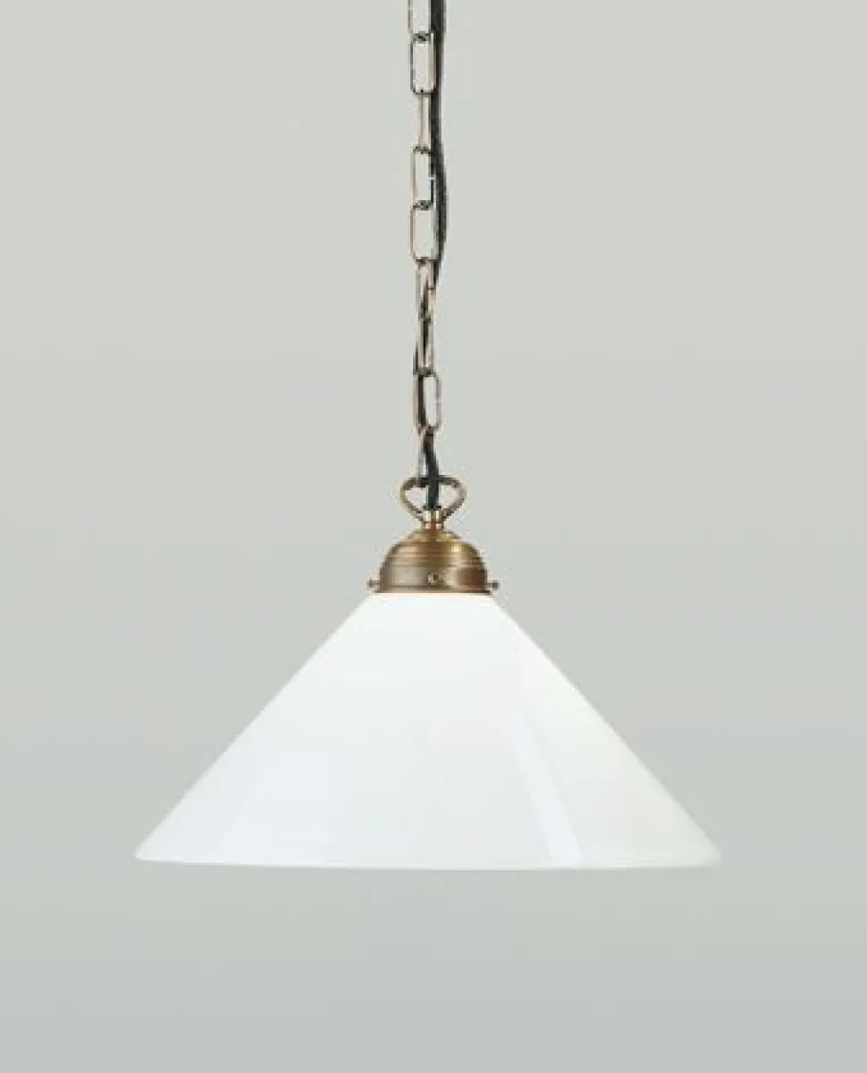 Runde Hängelampe E27 Ø35 cm Berliner Messing Glas