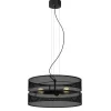 Runde Hängelampe Metall Schwarz E27 Ø55 cm Industrial