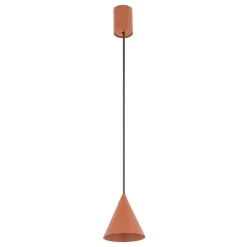 Runde Hängelampe Terrakotta Ø11 cm GU10 Metall Kegel