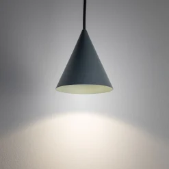 Runde Hängeleuchte Umbra Blau Ø11 cm GU10 Metall Kegel