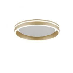 Runde LED Deckenleuchte in Messing Ø40 cm 27 W dimmbar