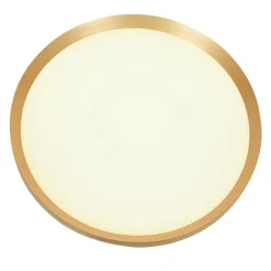 Runde LED Deckenleuchte in Gold Weiß 2700 K Ø50 cm