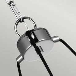 Runde Pendelleuchte Metall Glas Ø 47,9 cm Chrom 3-flammig E27