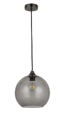 Runde Pendelleuchte Metall Glas blendarm E27 Retro