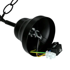 Rustikale Hängelampe verstellbar Schwarz DOROTHEA