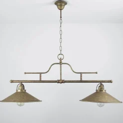 Rustikale Hängeleuchte Country Bronze Antik