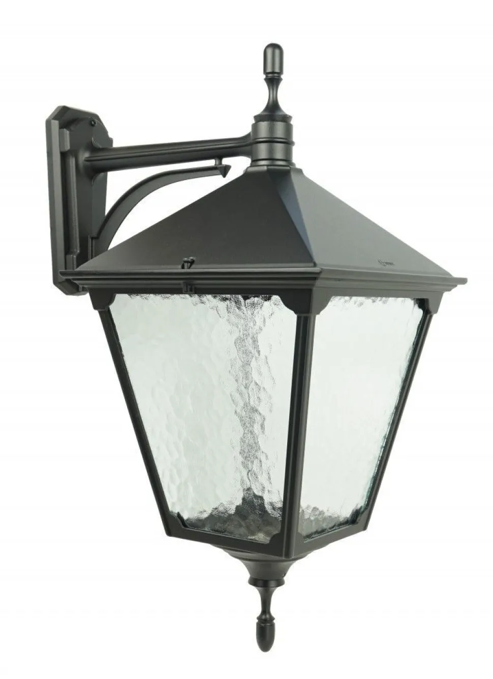 Rustikale Wandleuchte außen IP43 Aluminium Glas